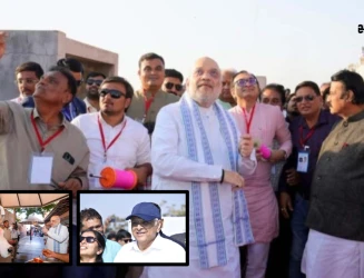 અમિત શાહ, CM–DCMએ પતંગ ચગાવી ઉજવી ઉત્તરાયણ, ગૌપૂજન અને પરિવાર સાથે સંસ્કૃતિનો સંદેશ, અમદાવાદમાં ઉત્સવ