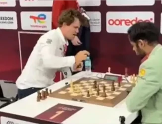 ભારતીય ગ્રાન્ડમાસ્ટર સામે હાર બાદ વર્લ્ડ નંબર-1 ચેસ ચેમ્પિયન ગુસ્સે થયો, ટેબલ પર મુક્કો માર્યો