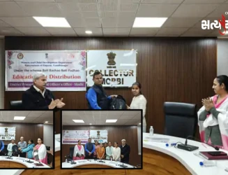 મોરબી કલેક્ટર દ્વારા તેજસ્વી દીકરીઓનું સન્માન, ધોરણ 10-12 બોર્ડમાં ઉત્તીર્ણ વિદ્યાર્થિનીઓને એજ્યુકેશન કીટ વિતરણ કાર્યક્રમ યોજાયો હતો