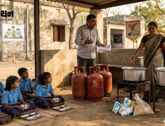 LPG ગેસની અછતનો પ્રભાવ શિક્ષણ પર: આણંદની શાળાએ મધ્યાહન ભોજન માટે વધારાના સિલિન્ડરની માગ કરી
