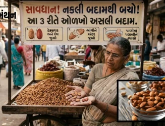 બજારમાં વધતી નકલી બદામની ચિંતા: અસલી બદામ ઓળખવાની સરળ અને અસરકારક રીતો