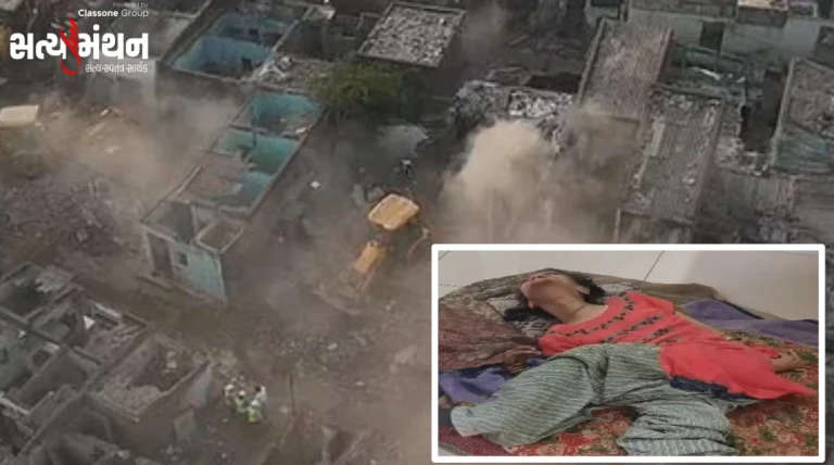 “સામાન રસ્તે મૂકી દઉં, પણ દિવ્યાંગ દીકરીને ક્યાં લઈ જાઉં?” — જંગલેશ્વર ડિમોલિશન બાદ બેઘર બનેલાઓની કરૂણ કહાની