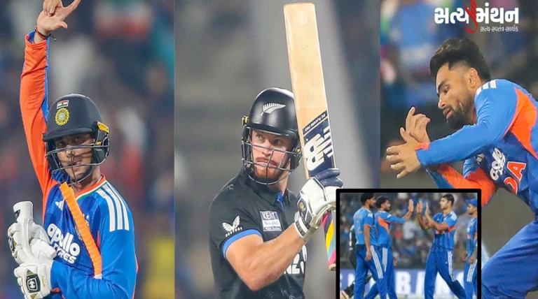 IND vs NZ પ્રથમ ટી20: અભિષેક શર્મા અને રિંકુ સિંહના દમદાર પ્રદર્શનથી ભારતે ન્યૂઝીલેન્ડને 48 રને હરાવ્યું