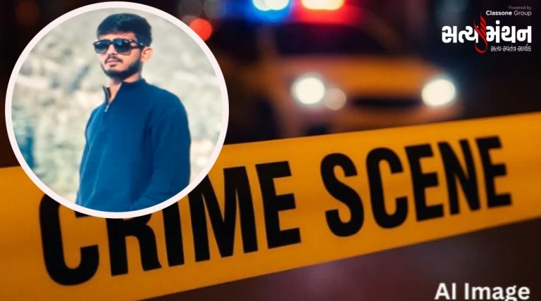 ખૌફનાક હુમલો: રાજકોટમાં ઓફિસ બહાર યુવક પર છરીના 7 ઘા, બે આરોપી ફરાર