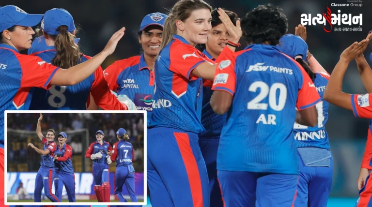 WPL 2026 : ગુજરાત જાયન્ટ્સને હરાવી દિલ્હી કેપિટલ્સ ચોથી વખત ફાઇનલમાં, હવે RCB સામે મહાજંગ