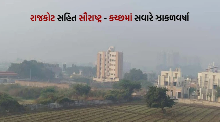 રાજકોટ સહિત સૌરાષ્ટ્ર–કચ્છમાં વહેલી સવારથી ઝાકળવર્ષા, ઠંડીનો ચમકારો ફરી વધ્યો
