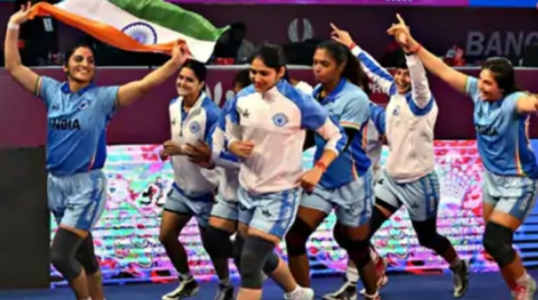 ભારતીય મહિલા કબડ્ડી ટીમે ઢાકામાં ચાઇનીઝ તાઇપેને હરાવી સતત બીજા વર્લ્ડ કપ જીતી ઇતિહાસ રચ્યો