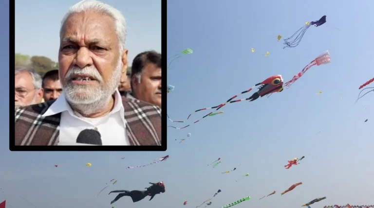 રાજકોટમાં ઇન્ટરનેશનલ કાઇટ ફેસ્ટિવલનો ભવ્ય આરંભ, વિદેશી પતંગબાજો ગરબે ઝૂમ્યા, રૂપાલાએ ઓપરેશન સિંદૂરની પતંગ ઉડાવી