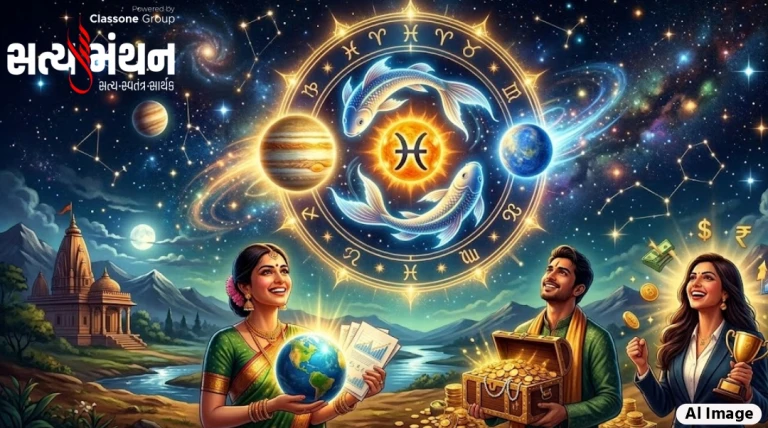 મીન રાશિમાં ત્રિગ્રહી યોગનો પ્રભાવ: ત્રણ રાશિના જાતકો માટે સફળતા અને ધનલાભના નવા અવસર