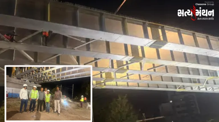 74 કરોડના ખર્ચે બનતો સાંઢીયા ફોરલેન પુલ પૂર્ણતાના આરે, આચારસંહિતા પહેલા લોકાર્પણની તૈયારી