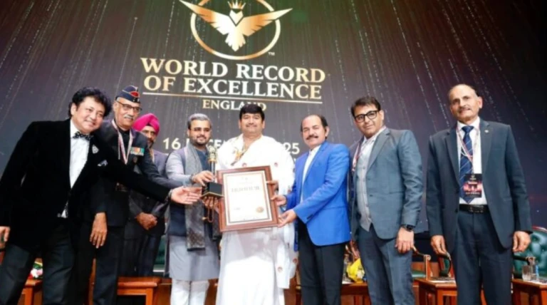 ગજાનન આશ્રમના પૂજ્ય વિજયભાઈ જોશીનું નિસ્વાર્થ સમાજસેવા બદલ આંતરરાષ્ટ્રીય સ્તરે ગૌરવસભર સન્માન