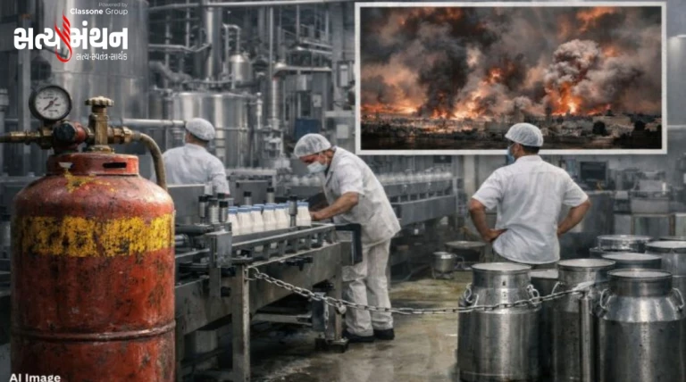 ઈઝરાયલ-ઈરાન યુદ્ધની અસર ગુજરાતમાં: ગેસની અછતથી ડેરી પ્લાન્ટ બંધ થવાના સંકેત