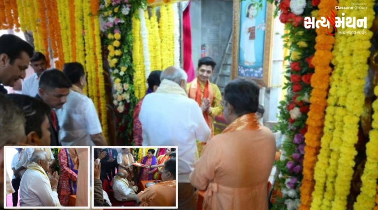 જગત મંદિર દ્વારકાધીશના ચરણોમાં મુખ્યમંત્રી ભુપેન્દ્રભાઈ પટેલે શીશ ઝુકાવ્યું, સુખ-શાંતિ-સમૃદ્ધિ માટે પ્રાર્થના કરી