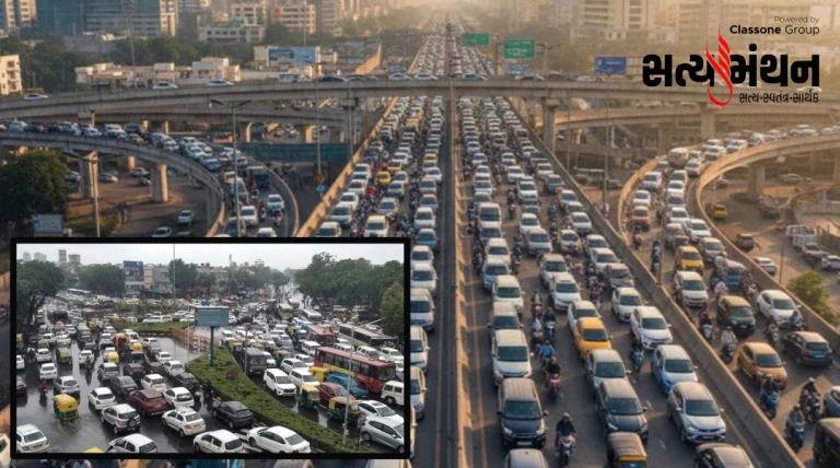 ટ્રાફિકની મુશ્કેલી વચ્ચે ગુજરાતમાં વાહનો 3.11 કરોડ થયા, દસ વર્ષમાં 70% વધારો નોંધાયો