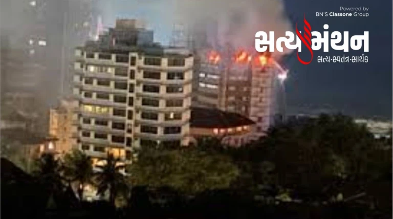 મુંબઈની નાલાસોપારાની ઈમારતના ૧૪મા માળે ભીષણ આગ: બે મહિલાનાં મોત