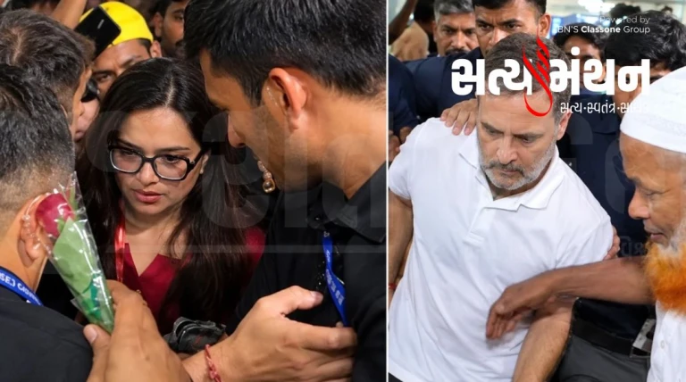 સગર્ભા પત્રકારને ધક્કો મારવાનો રાહુલ ગાંધી પર આરોપ