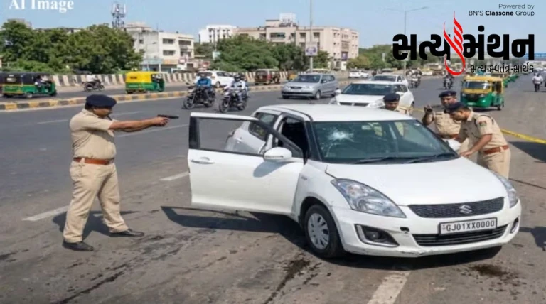 અમદાવાદમાં SMCની ટીમ પર ગાડી ચઢાવવાના પ્રયાસ થતા બૂટલેગરો સામે પોલીસનું ફાયરિંગ